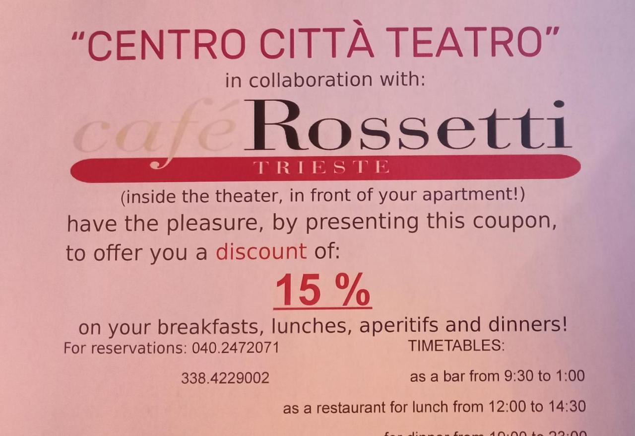 Centro Citta Teatro Hotel Trieste Ngoại thất bức ảnh